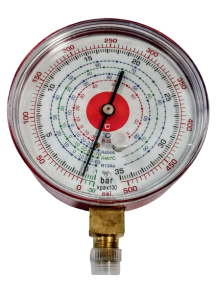 Manometr pojedynczy HP 80mm R134a, R407C, R404A, R22 