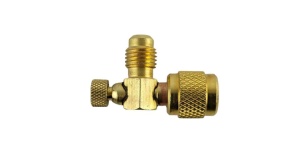 Zawór kątowy 90° 1/4SAE x 1/4 SAE, adapter serwisowy