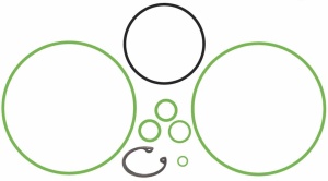 Komplet uszczelek korpusu kompresora  GM / Harrison R4