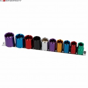 ZESTAW NASADEK 6-KĄTNYCH 1/2" 10 elementów