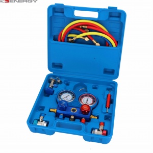 Zestaw manometrów z przewodami i szybkozłączami