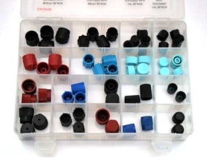 Zestaw kapturków/zaślepek na porty układu klimatyzacji