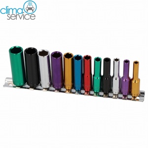 ZESTAW NASADEK 6-KĄTNYCH DŁUGICH 1/4"