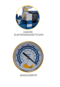 Wakuometr z zaworem elektromagnetycznym do pompy V-i120SV
