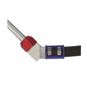Łącznik 45stopni przewód aluminiowy 1/2"(12,7mm) z przewodem gumowym #9