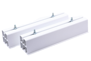 Wspornik biały klimatyzatora podstawa PVC450 2szt + śruby mocujące
