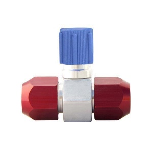 Złącze do przewodów klimatyzacji z portem serwisowym niskiego ciśnienia LP Ø 10mm