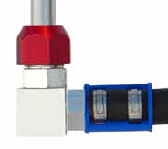 Łącznik 90stopni przewód aluminiowy 3/8"(9,5mm) z przewodem gumowym #7